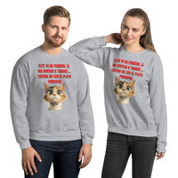 Sudadera Unisex Estampado de Gato "Cita Gatuna" Michilandia | La tienda online de los fans de gatos