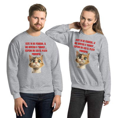 Sudadera Unisex Estampado de Gato "Cita Gatuna" Michilandia | La tienda online de los fans de gatos