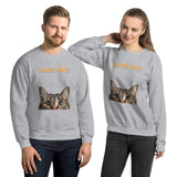 Sudadera Unisex Estampado de Gato "Consulta Curiosa" Michilandia | La tienda online de los fans de gatos