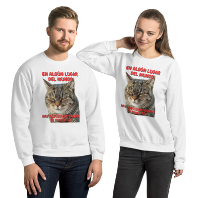 Sudadera Unisex Estampado de Gato "Mirada Inquisitiva" Michilandia | La tienda online de los fans de gatos