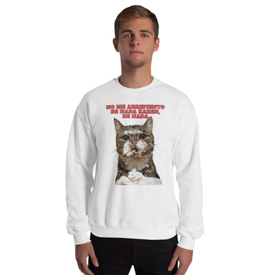 Sudadera Unisex Estampado de Gato "Dulce Travieso" Michilandia | La tienda online de los fans de gatos