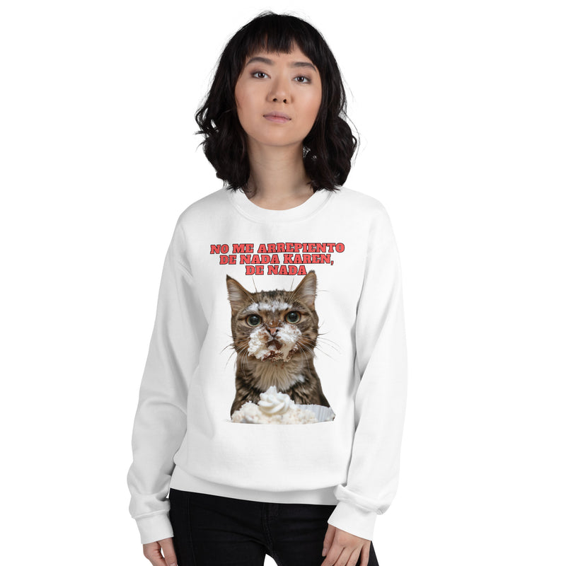 Sudadera Unisex Estampado de Gato "Dulce Travieso" Michilandia | La tienda online de los fans de gatos