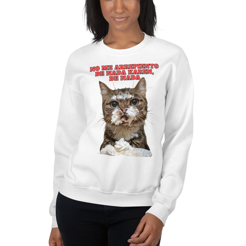 Sudadera Unisex Estampado de Gato "Dulce Travieso" Michilandia | La tienda online de los fans de gatos