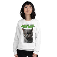 Sudadera Unisex Estampado de Gato "Actitud Miau" Michilandia | La tienda online de los fans de gatos