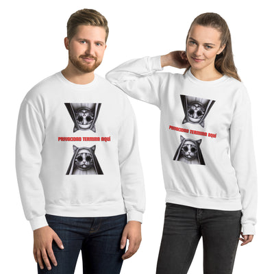 Sudadera Unisex Estampado de Gato "Privacidad termina aquí" Michilandia | La tienda online de los fans de gatos