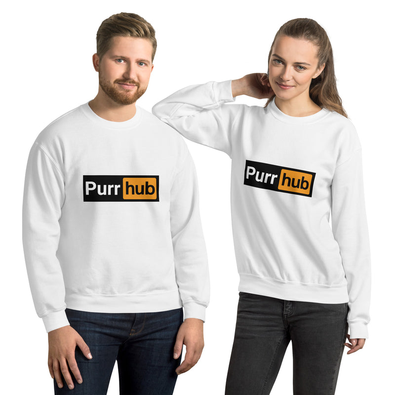 Sudadera Unisex Estampado de Gato "Purr Hub" Michilandia | La tienda online de los fans de gatos