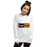 Sudadera Unisex Estampado de Gato "Purr Hub" Michilandia | La tienda online de los fans de gatos