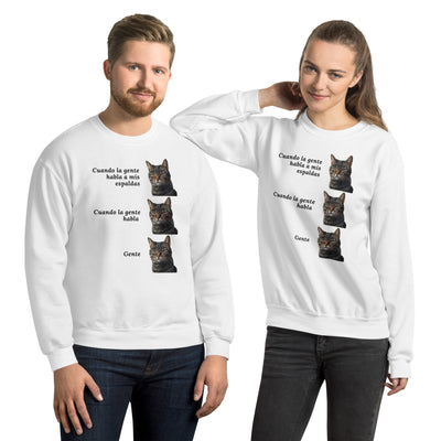 Sudadera Unisex Estampado de Gato "Gente" Michilandia | La tienda online de los fans de gatos