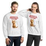 Sudadera Unisex Estampado de Gato "Cita Miau" Michilandia | La tienda online de los fans de gatos