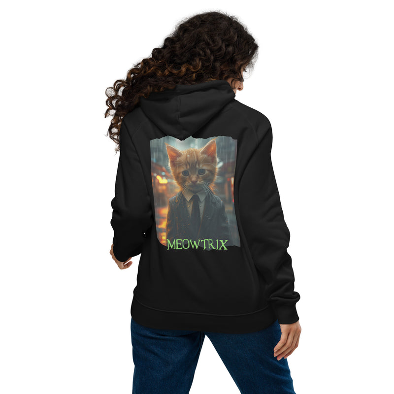 Sudadera con capucha Prémium Unisex Impresión Trasera de Gato "Sr Anderson Peludo" Michilandia | La tienda online de los fans de gatos