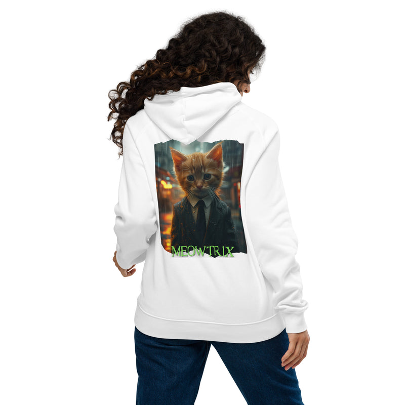 Sudadera con capucha Prémium Unisex Impresión Trasera de Gato "Sr Anderson Peludo" Michilandia | La tienda online de los fans de gatos