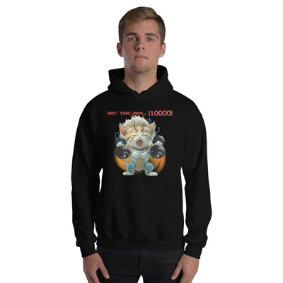 Sudadera con Capucha Unisex Estampado de Gato 