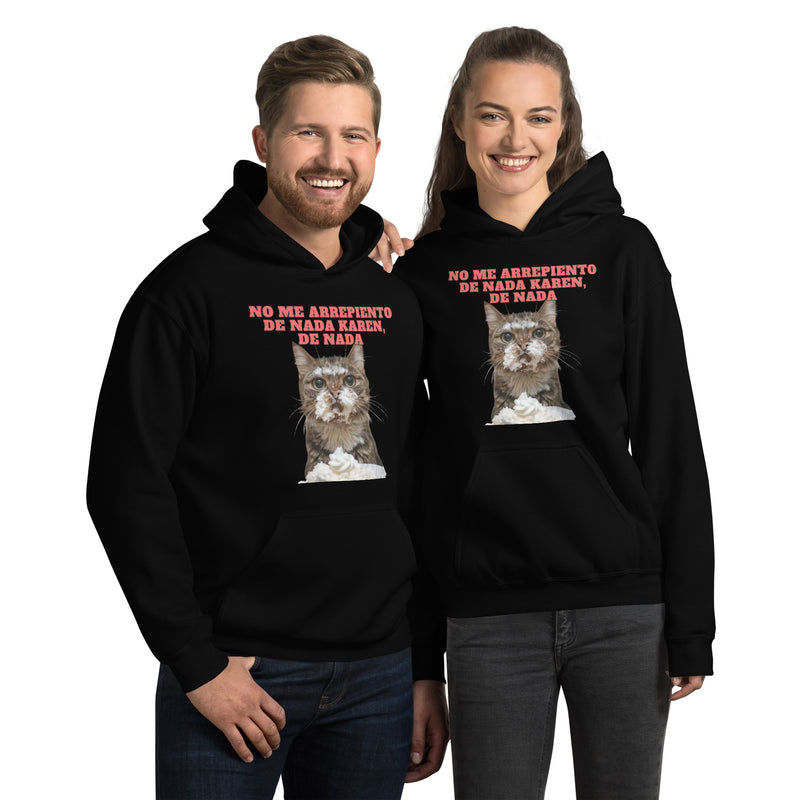 Sudadera con Capucha Unisex Estampado de Gato "Dulce Travieso" Michilandia | La tienda online de los fans de gatos