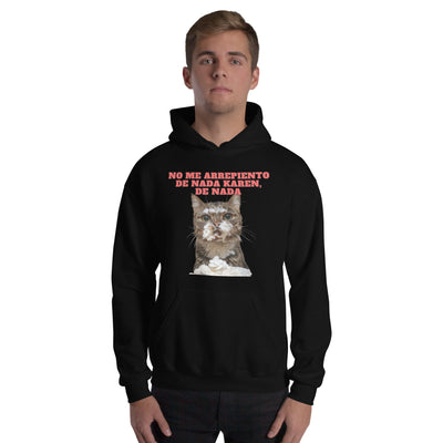 Sudadera con Capucha Unisex Estampado de Gato 