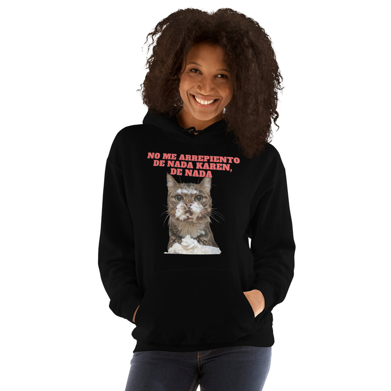 Sudadera con Capucha Unisex Estampado de Gato "Dulce Travieso" Michilandia | La tienda online de los fans de gatos