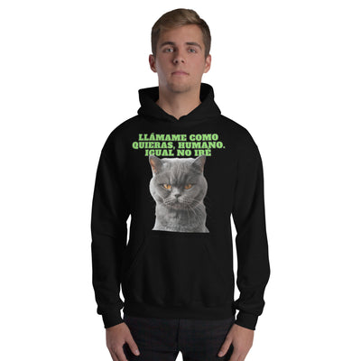 Sudadera con Capucha Unisex Estampado de Gato 