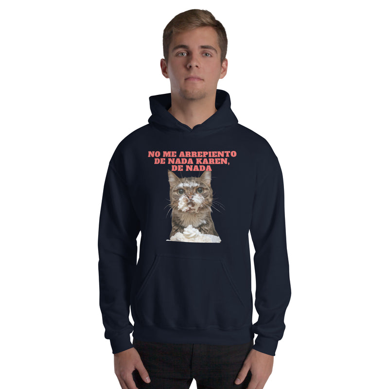 Sudadera con Capucha Unisex Estampado de Gato "Dulce Travieso" Michilandia | La tienda online de los fans de gatos