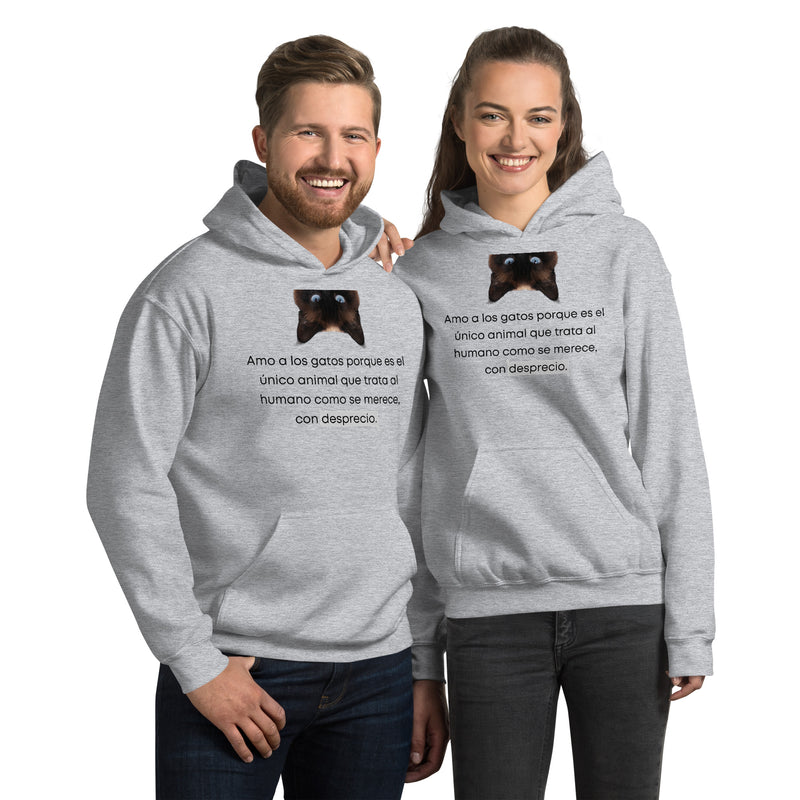 Sudadera con Capucha Unisex Estampado de Gato "Orgullo Felino" Michilandia | La tienda online de los fans de gatos