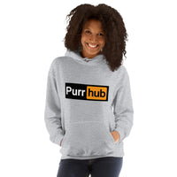 Sudadera con Capucha Unisex Estampado de Gato "Purr Hub" Michilandia | La tienda online de los fans de gatos