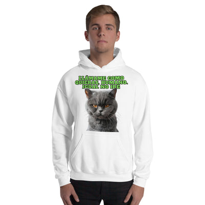 Sudadera con Capucha Unisex Estampado de Gato "Actitud Miau" Michilandia | La tienda online de los fans de gatos