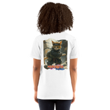 Camiseta Prémium Unisex Impresión Trasera de Gato "Jounin Felino" Michilandia | La tienda online de los fans de gatos