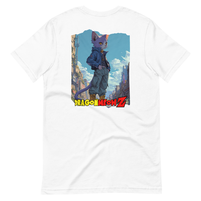 Camiseta Prémium Unisex Impresión Trasera de Gato "Futuro Felino" Michilandia | La tienda online de los fans de gatos