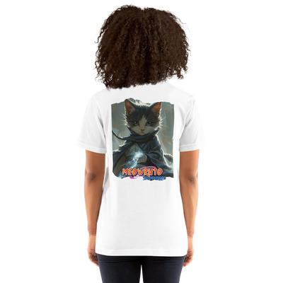 Camiseta Prémium Unisex Impresión Trasera de Gato "Garras Chidori" Michilandia | La tienda online de los fans de gatos