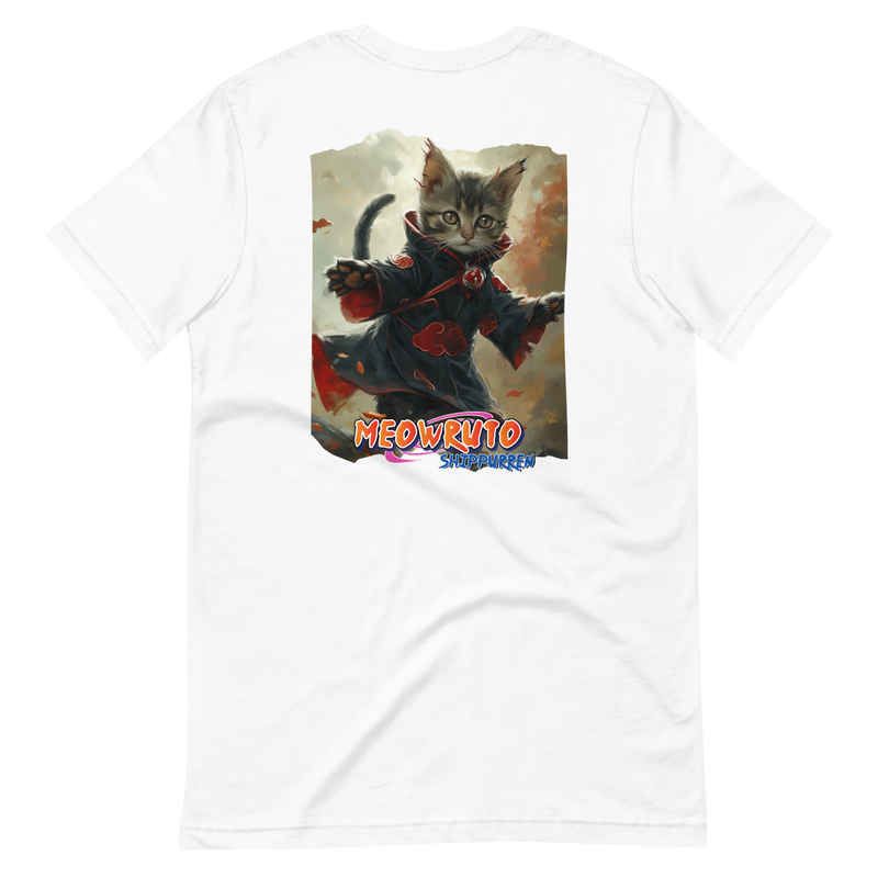 Camiseta Prémium Unisex Impresión Trasera de Gato "Silueta Oculta" Michilandia | La tienda online de los fans de gatos