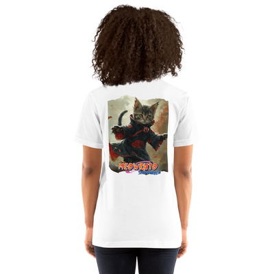 Camiseta Prémium Unisex Impresión Trasera de Gato "Silueta Oculta" Michilandia | La tienda online de los fans de gatos