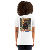 Camiseta Prémium Unisex Impresión Trasera de Gato "Pain Felino" Michilandia | La tienda online de los fans de gatos