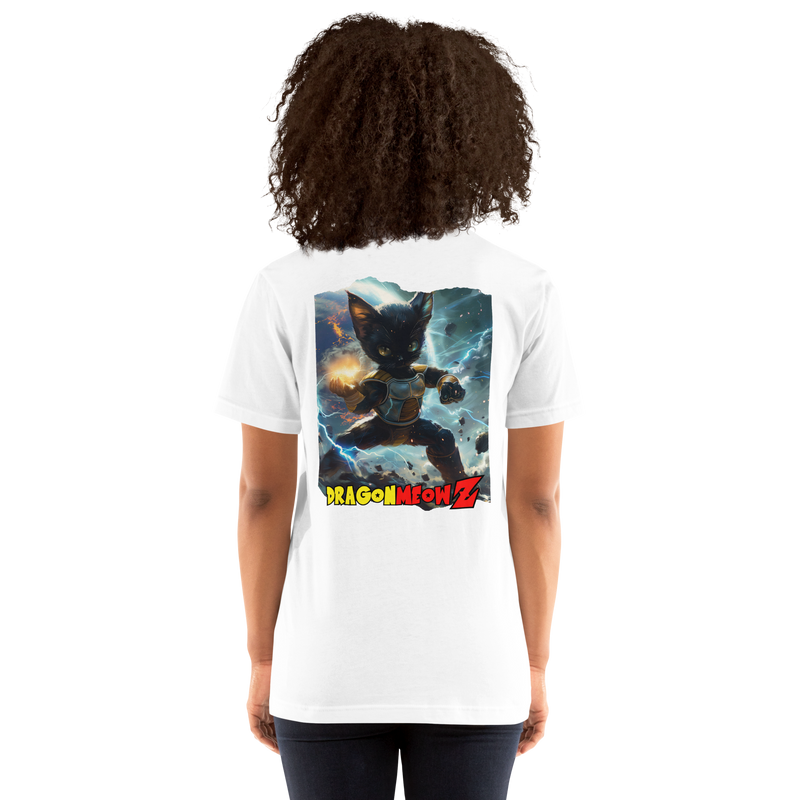 Camiseta Prémium Unisex Impresión Trasera de Gato "Furia de Ki Felina" Michilandia | La tienda online de los fans de gatos