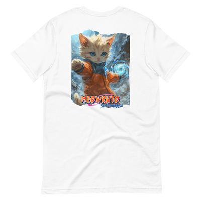 Camiseta Prémium Unisex Impresión Trasera de Gato "Torbellino Miau" Michilandia | La tienda online de los fans de gatos