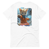 Camiseta Prémium Unisex Impresión Trasera de Gato "Torbellino Miau" Michilandia | La tienda online de los fans de gatos