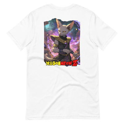 Camiseta Prémium Unisex Impresión Trasera de Gato "Destructor Cósmico" Michilandia | La tienda online de los fans de gatos