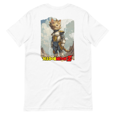 Camiseta Prémium Unisex Impresión Trasera de Gato "Dragon Meow Z" Michilandia | La tienda online de los fans de gatos