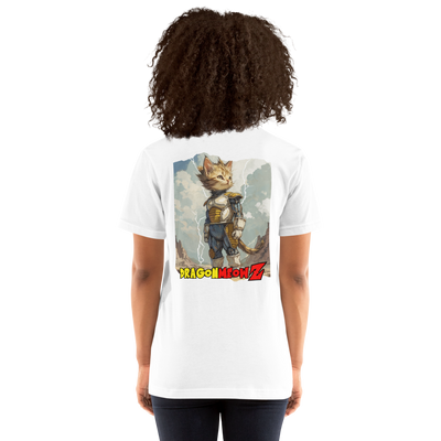 Camiseta Prémium Unisex Impresión Trasera de Gato "Dragon Meow Z" Michilandia | La tienda online de los fans de gatos