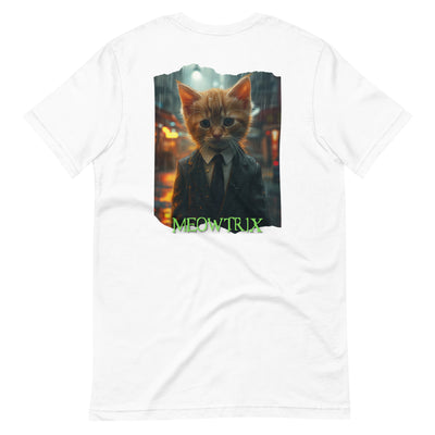 Camiseta Prémium Unisex Impresión Trasera de Gato "Sr Anderson Peludo" Michilandia | La tienda online de los fans de gatos