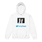 Sudadera con capucha júnior estampado de gato "Only Paws" Michilandia | La tienda online de los fans de gatos