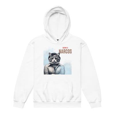 Sudadera con capucha júnior estampado de gato 