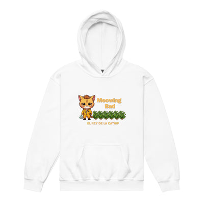 Sudadera con capucha júnior estampado de gato 