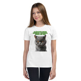 Camiseta Junior Unisex Estampado de Gato "Actitud Miau" Michilandia | La tienda online de los fans de gatos