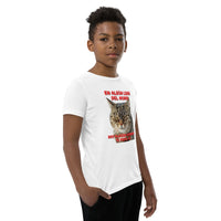Camiseta Junior Unisex Estampado de Gato "Mirada Inquisitiva" Michilandia | La tienda online de los fans de gatos